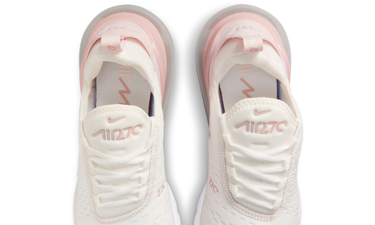 Overkicks - Nike Air Max 270 Essential Summit White Light Pink (DM3053-100) - vista superior