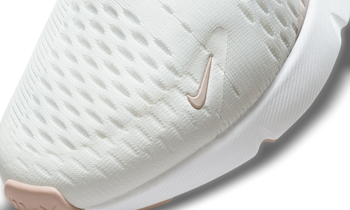 Overkicks - Nike Air Max 270 Essential Summit White Light Pink (DM3053-100) - detalle lateral interior