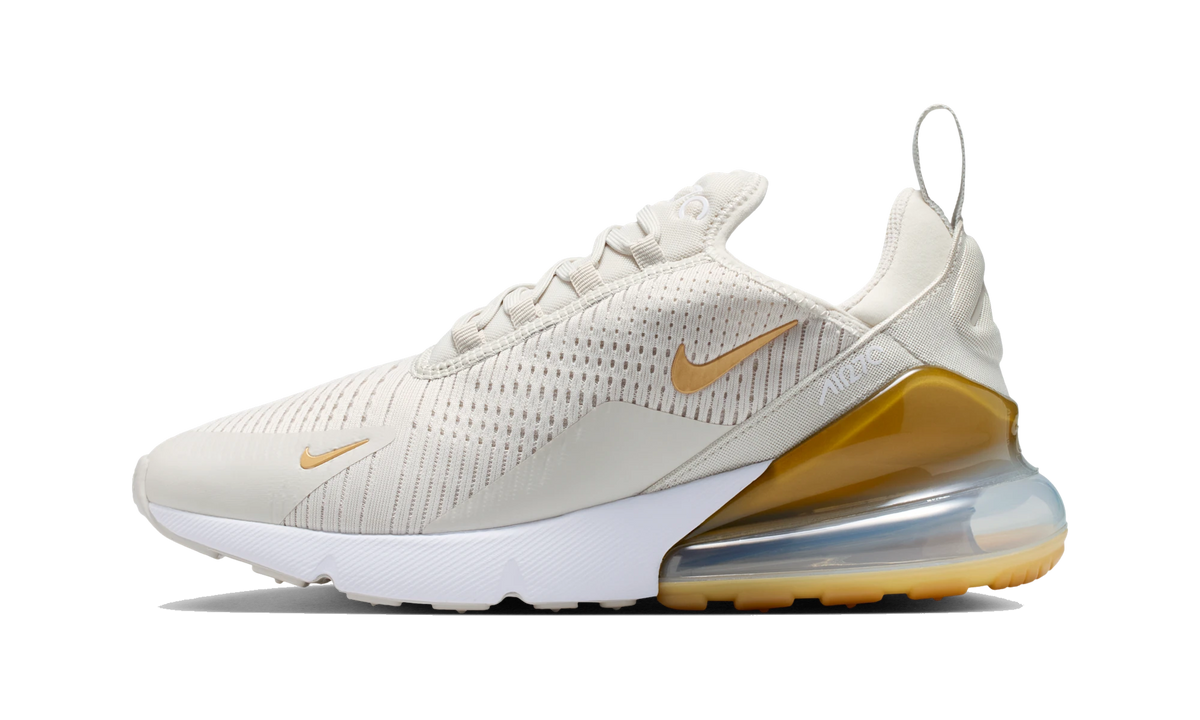 Overkicks - Nike Air Max 270 Light Bone Metallic Gold (HJ3222-006) - vista lateral