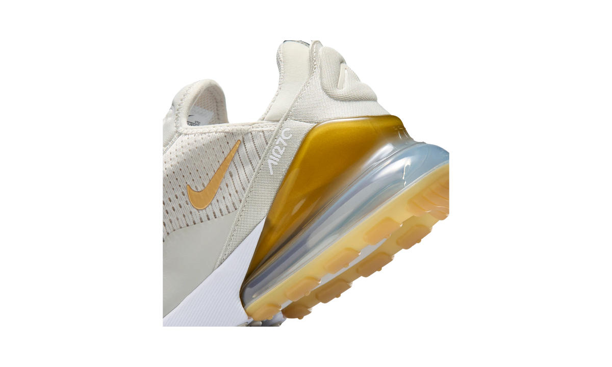 Overkicks - Nike Air Max 270 Light Bone Metallic Gold (HJ3222-006) - detalle