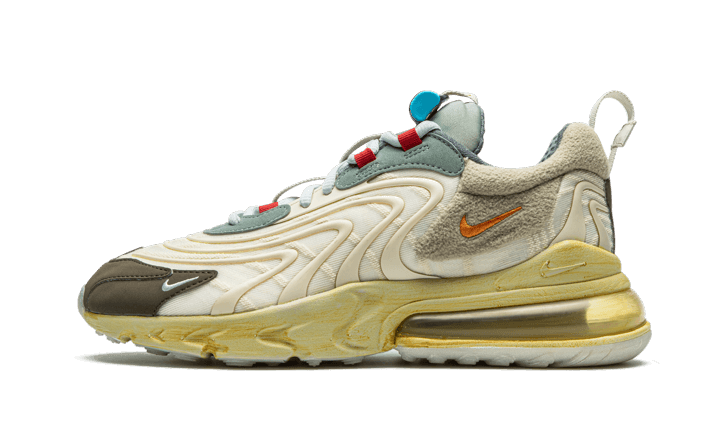 Overkicks - Nike Air Max 270 React ENG Travis Scott Cactus Trails (CT2864-200) - vista lateral