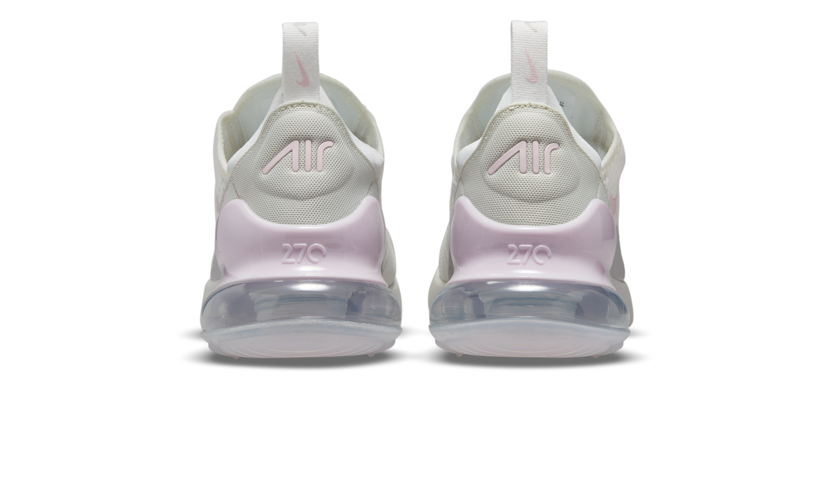 Overkicks - Nike Air Max 270 Summit White Regal Pink (DQ0814-100) - detalle talón
