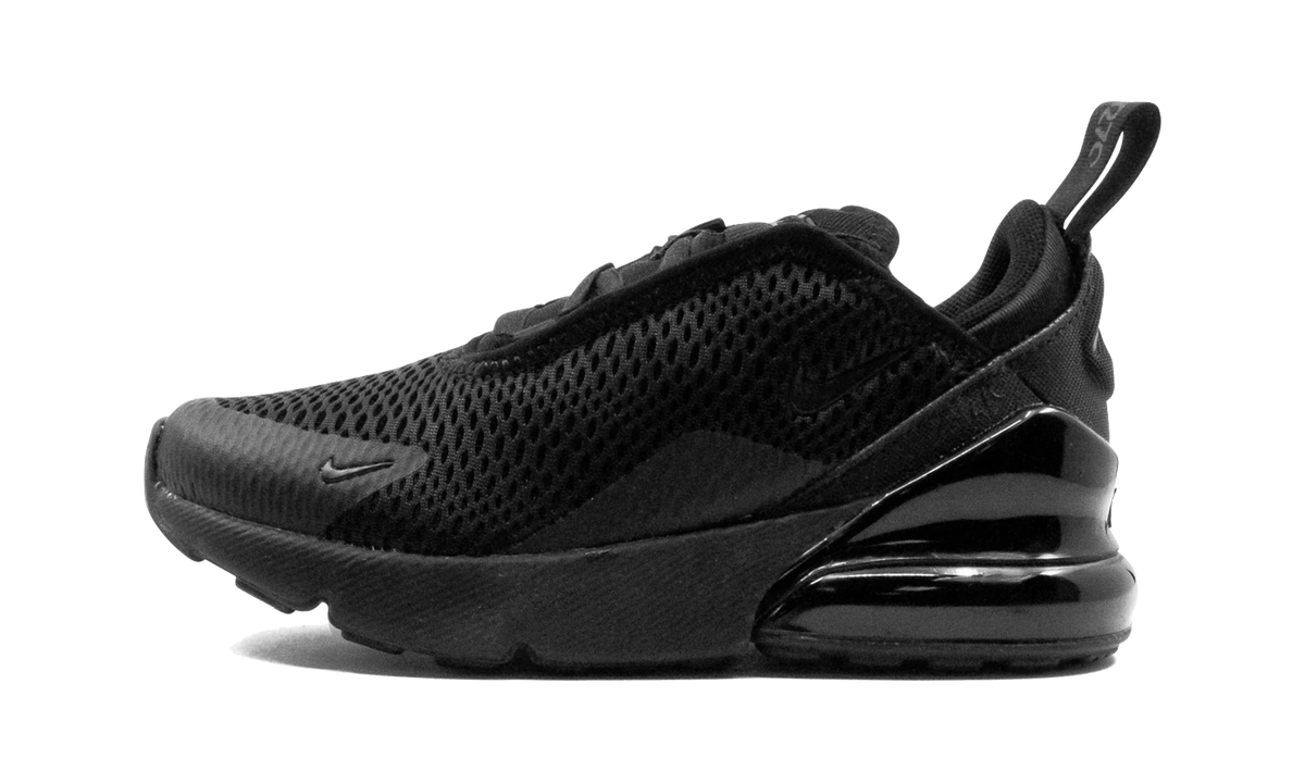 Overkicks - Nike Air Max 270 Triple Black (PS) (AO2372-006) - vista lateral