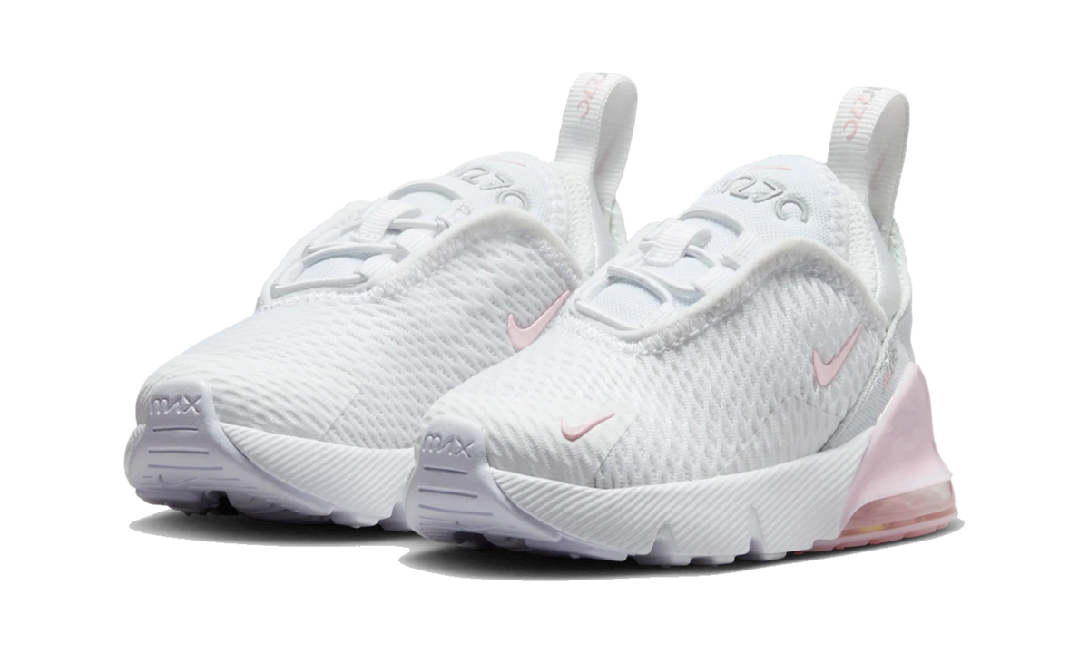 Overkicks - Nike Air Max 270 White Light Smoke Grey Pink Foam (TD) (DD1646-122) - imagen 2