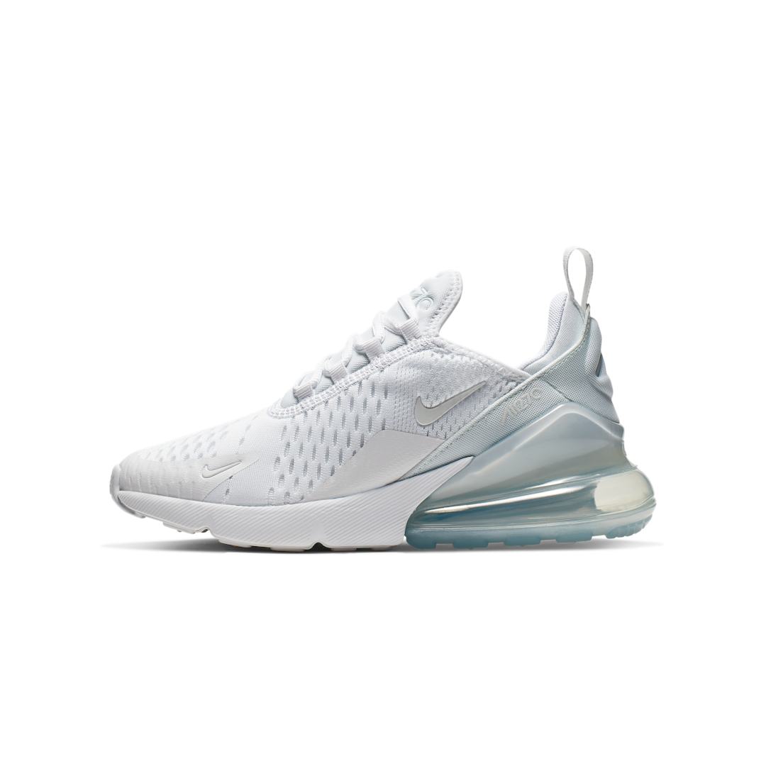 Overkicks - Nike Air Max 270 White Metallic Silver (943345-103) - vista lateral