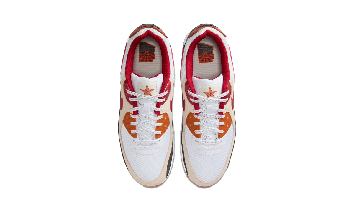 Overkicks - Nike Air Max 90 Arizona Cardinals (II7535-100) - vista superior