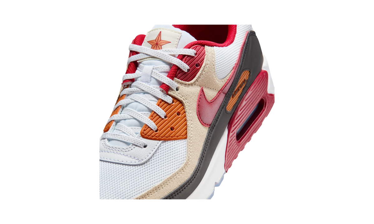 Overkicks - Nike Air Max 90 Arizona Cardinals (II7535-100) - detalle lateral interior