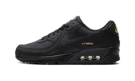 Overkicks - Nike Air Max 90 Black Buff Gold (IB7680-001) - vista lateral