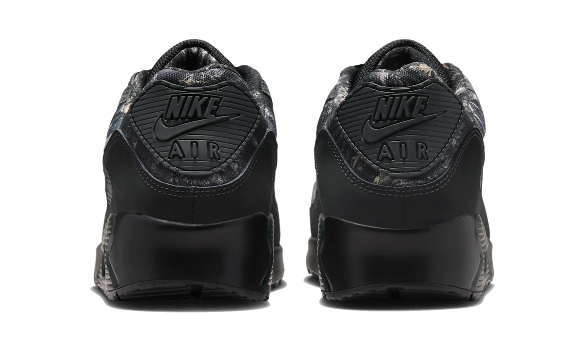Overkicks - Nike Air Max 90 Black Realtree Edge Camo (IQ0300-001) - detalle talón