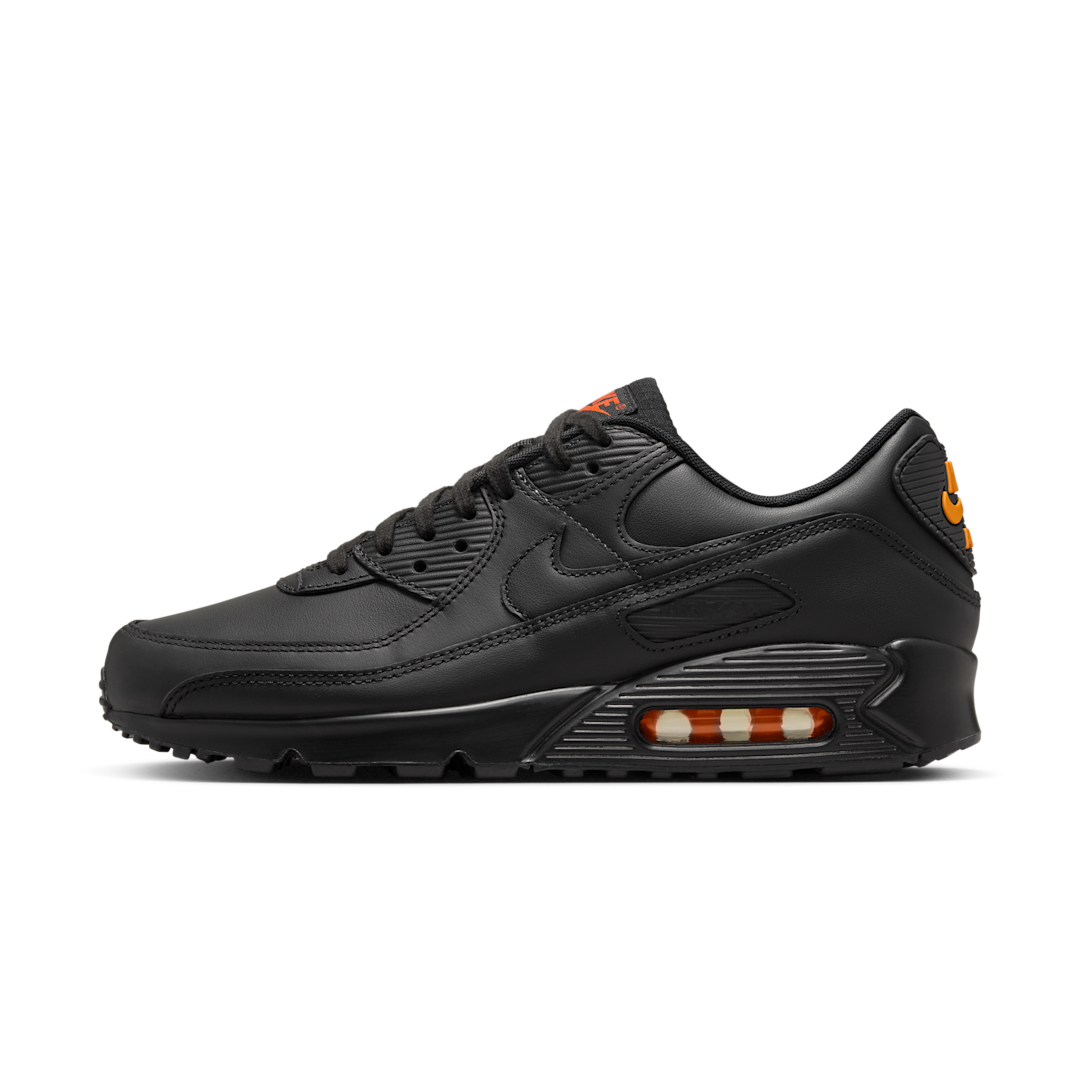 Overkicks - Nike Air Max 90 Black Safety Orange (IF5446-002) - vista lateral