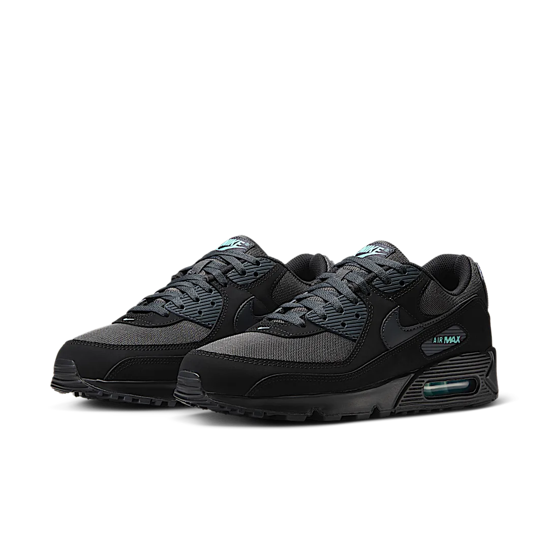 Overkicks - Nike Air Max 90 Black Tiffany (HV6224-001) - vista trasera