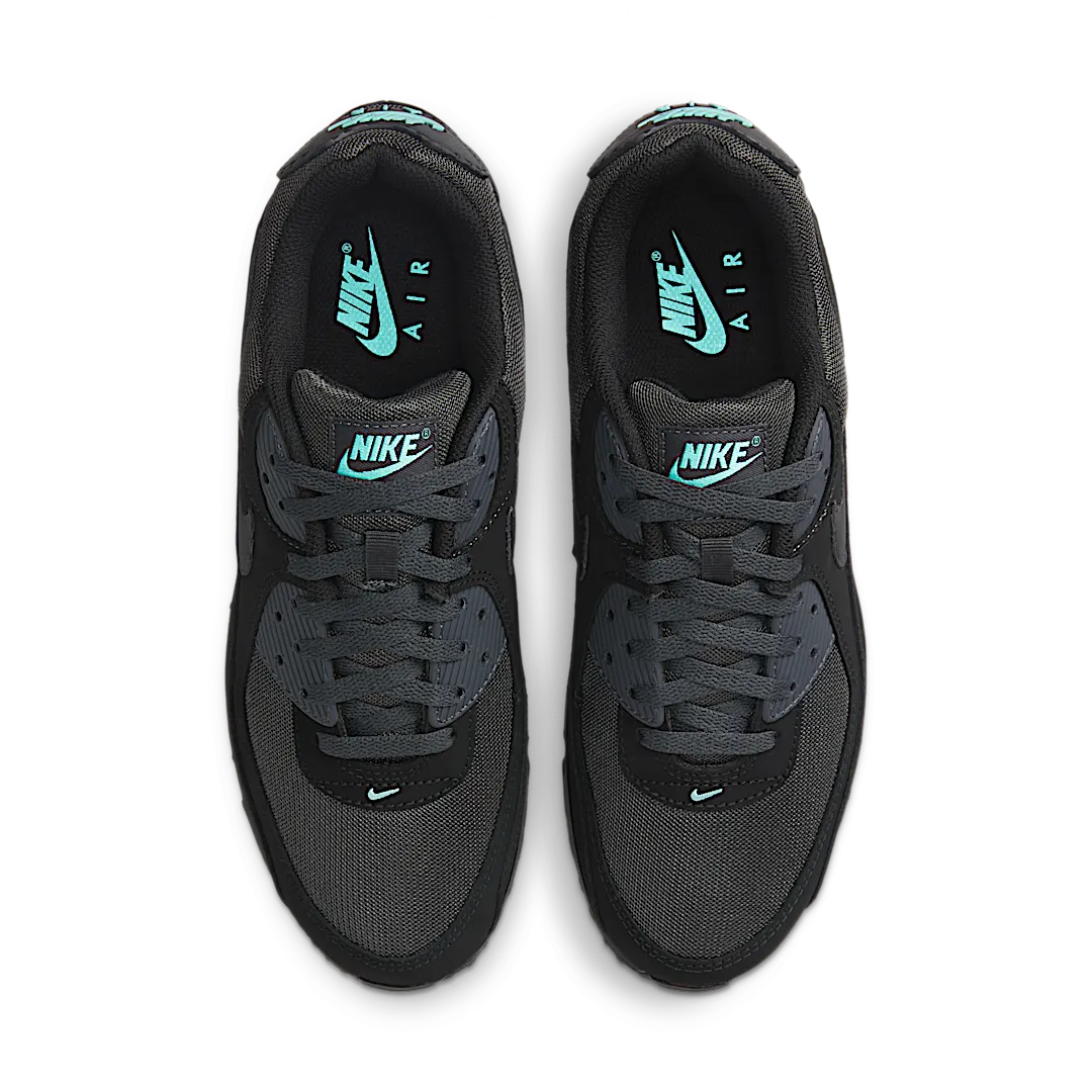 Overkicks - Nike Air Max 90 Black Tiffany (HV6224-001) - par completo