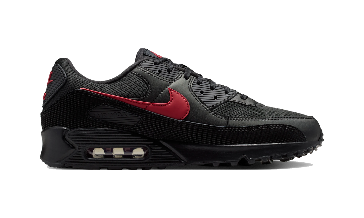 Overkicks - Nike Air Max 90 Black Tough Red (IM9616-001) - detalle suela