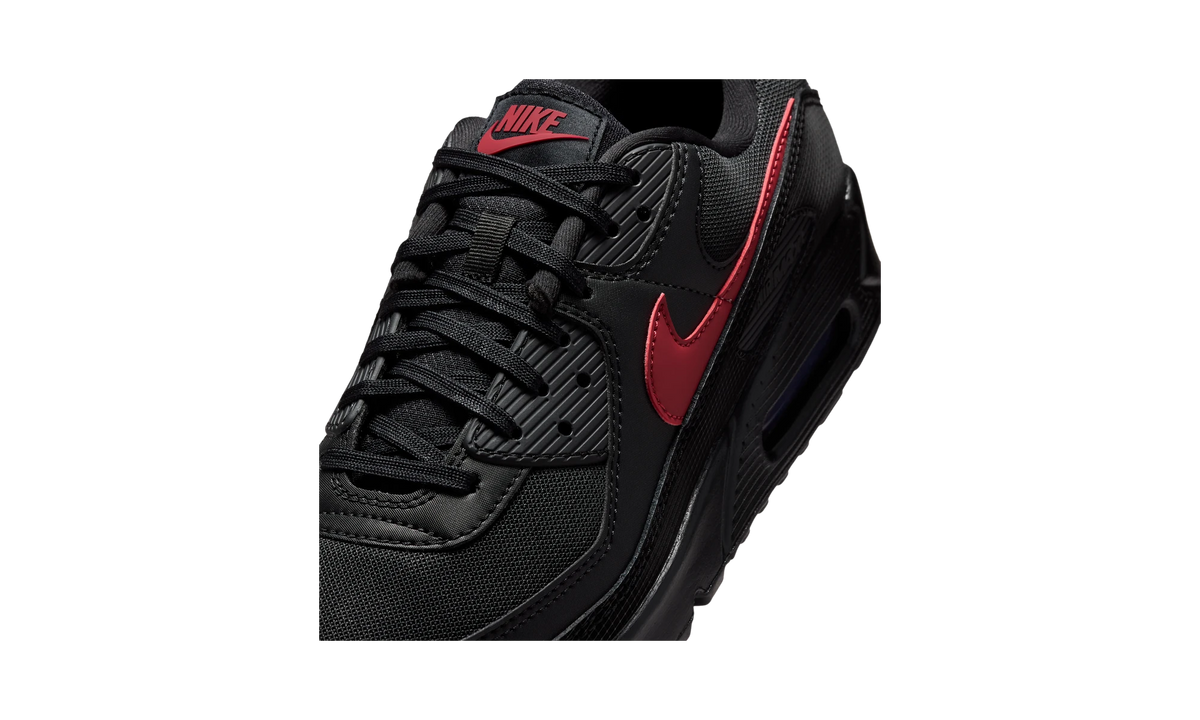 Overkicks - Nike Air Max 90 Black Tough Red (IM9616-001) - detalle lateral interior