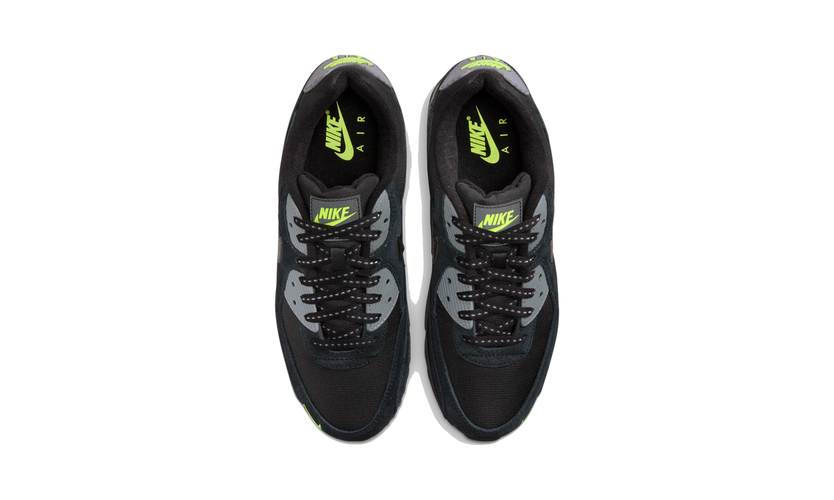 Overkicks - Nike Air Max 90 Black Volt Cool Grey (FQ2377-001) - vista superior