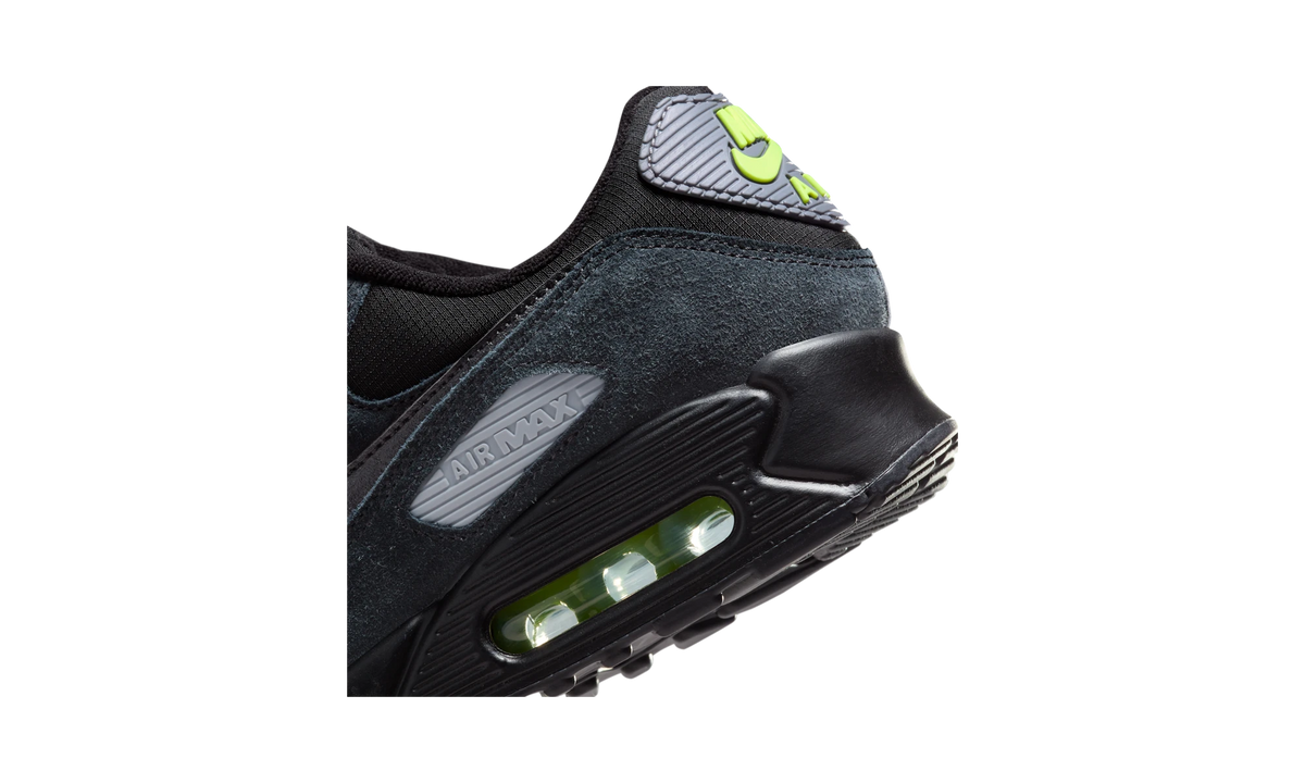 Overkicks - Nike Air Max 90 Black Volt Cool Grey (FQ2377-001) - detalle
