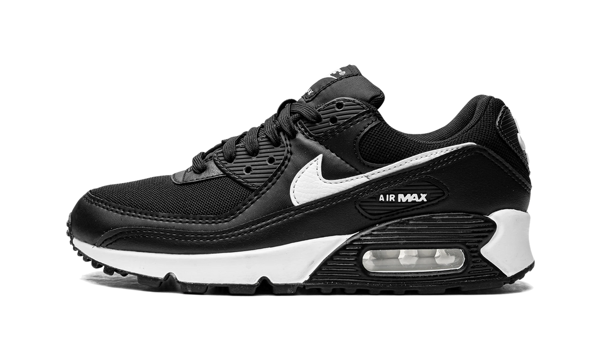 Overkicks - Nike Air Max 90 Black White (DH8010-002) - vista lateral