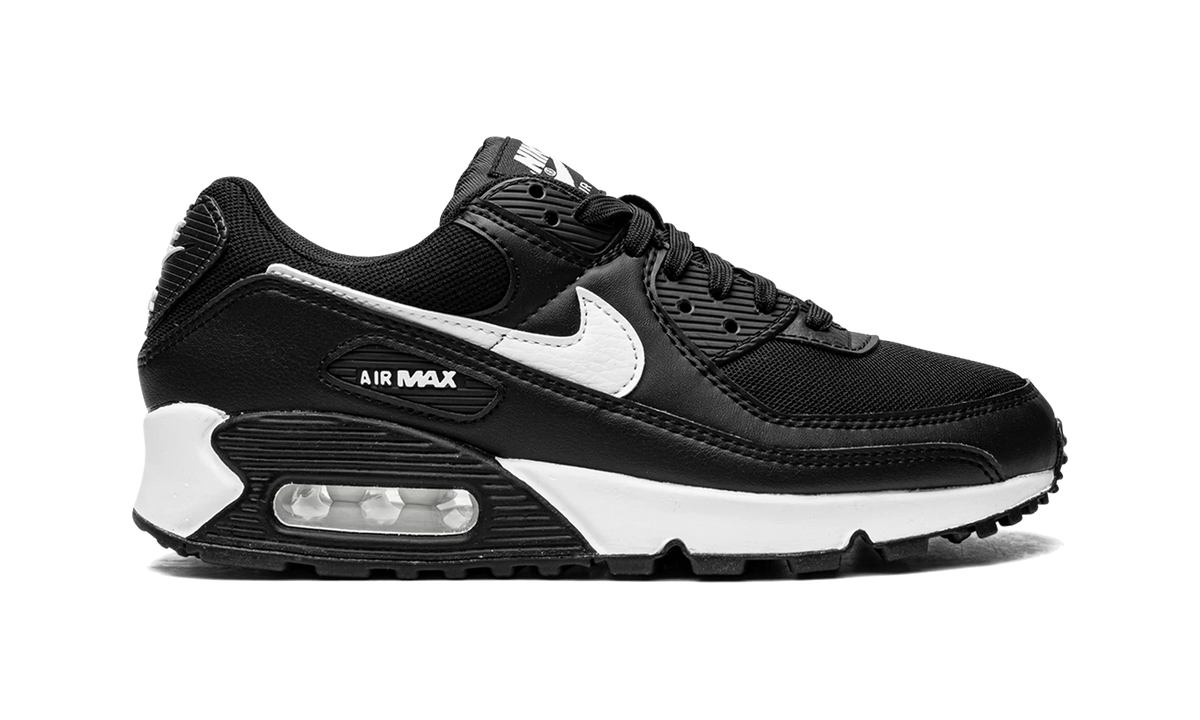 Overkicks - Nike Air Max 90 Black White (DH8010-002) - detalle talón