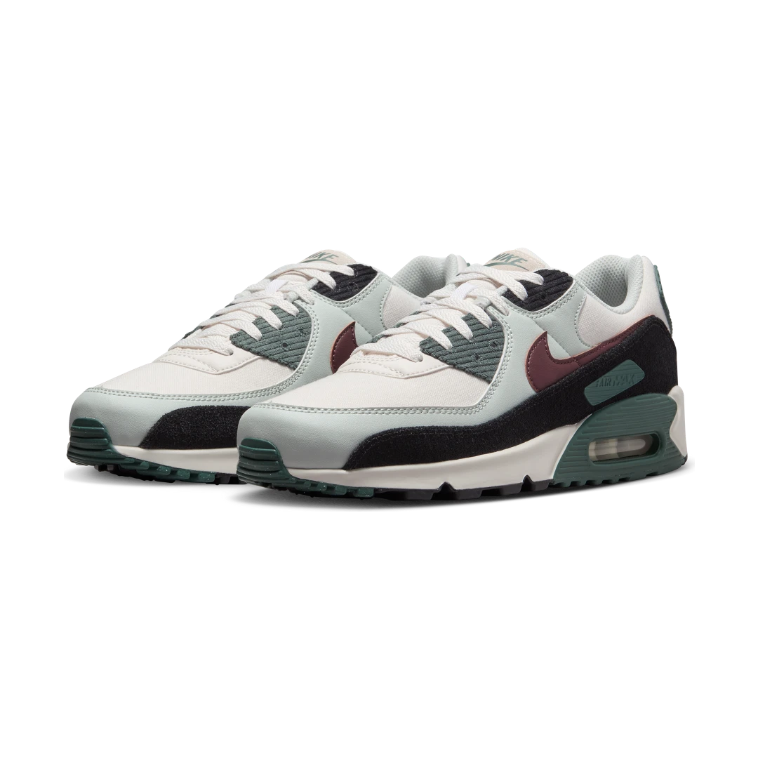 Overkicks - Nike Air Max 90 Burgundy Crush Vintage Green (FV6059-001) - vista trasera