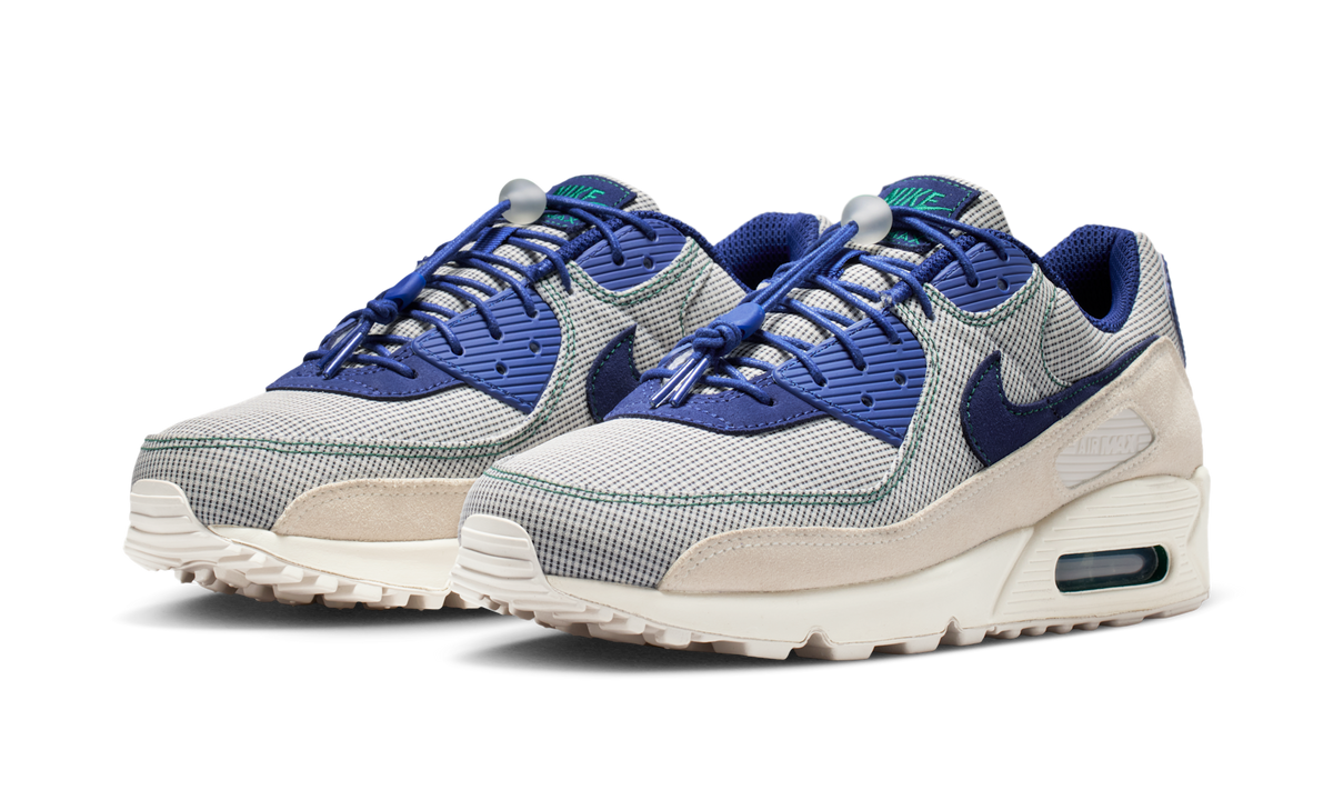 Overkicks - Nike Air Max 90 Coconut Milk Deep Royal Blue (IR1950-100) - vista trasera
