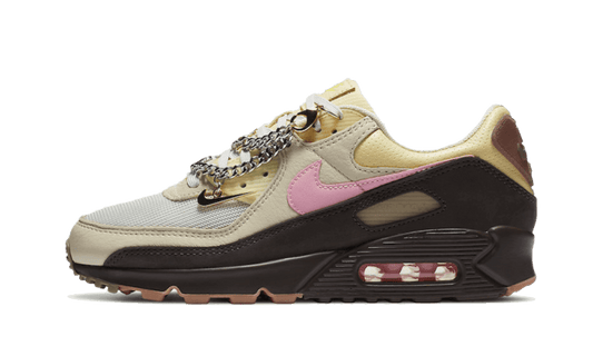 Overkicks - Nike Air Max 90 Cuban Link Velvet Brown (CZ0469-200) - vista lateral