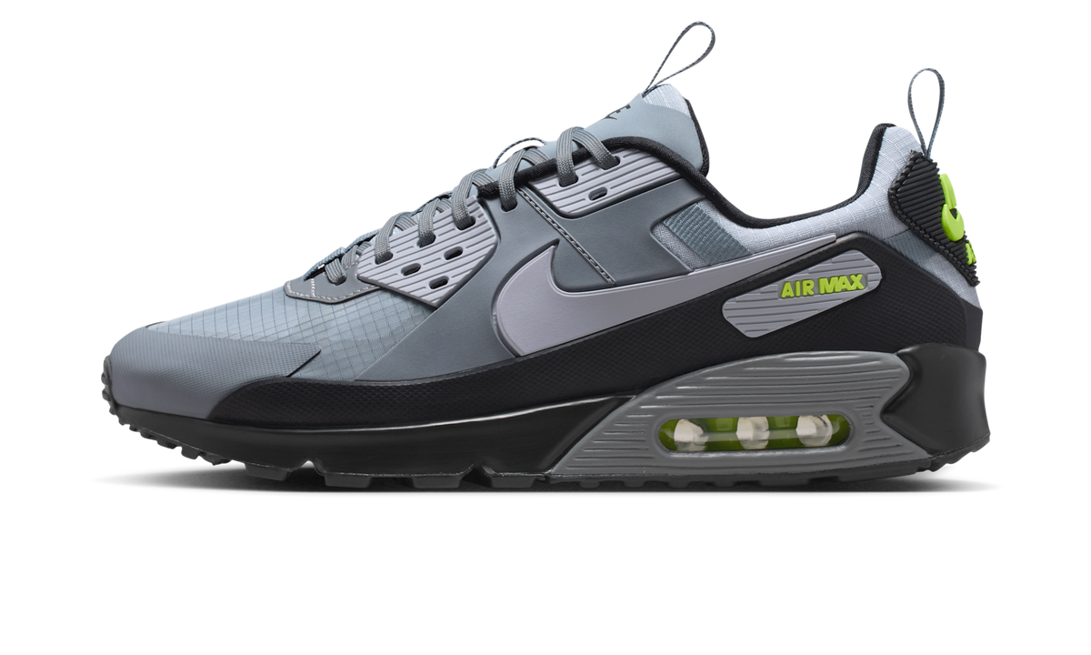 Overkicks - Nike Air Max 90 Drift Cool Grey Volt (IO1908-065) - vista lateral