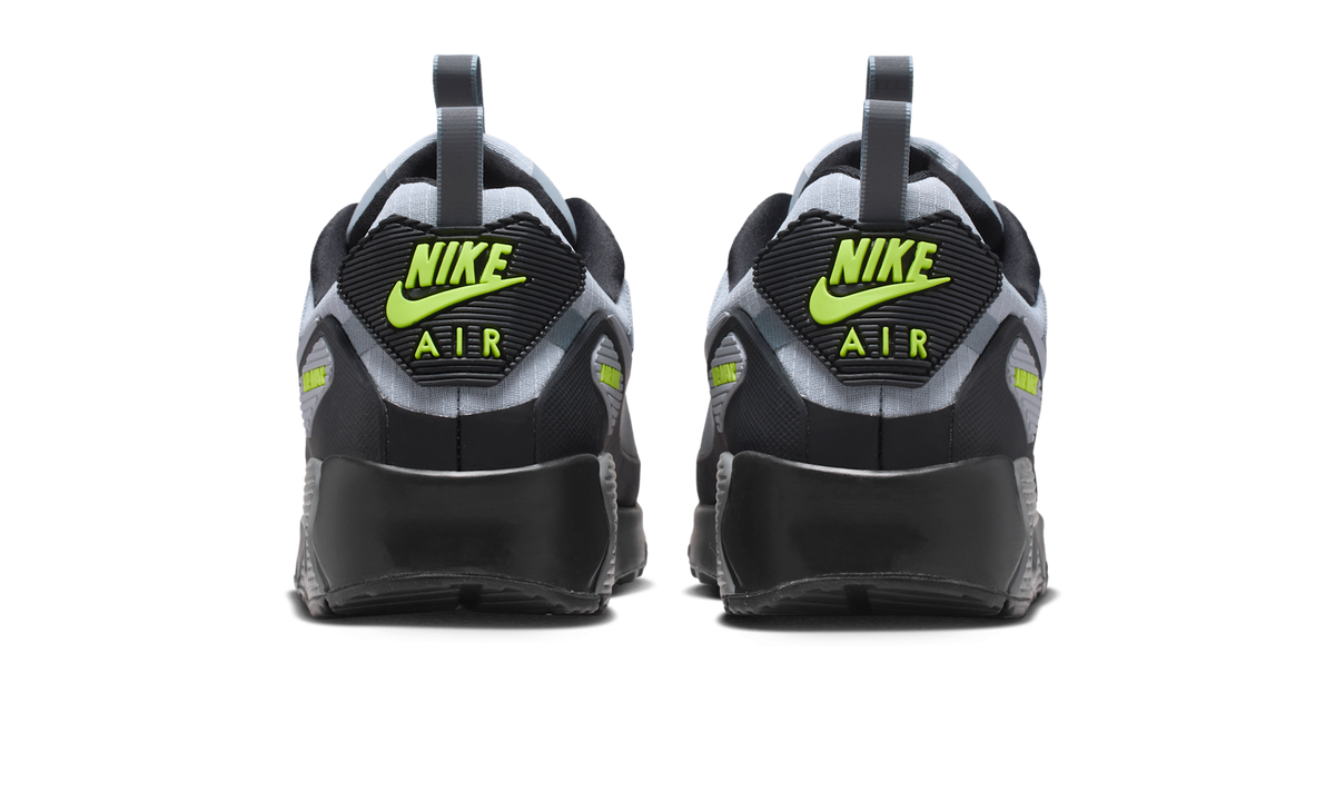 Overkicks - Nike Air Max 90 Drift Cool Grey Volt (IO1908-065) - detalle talón