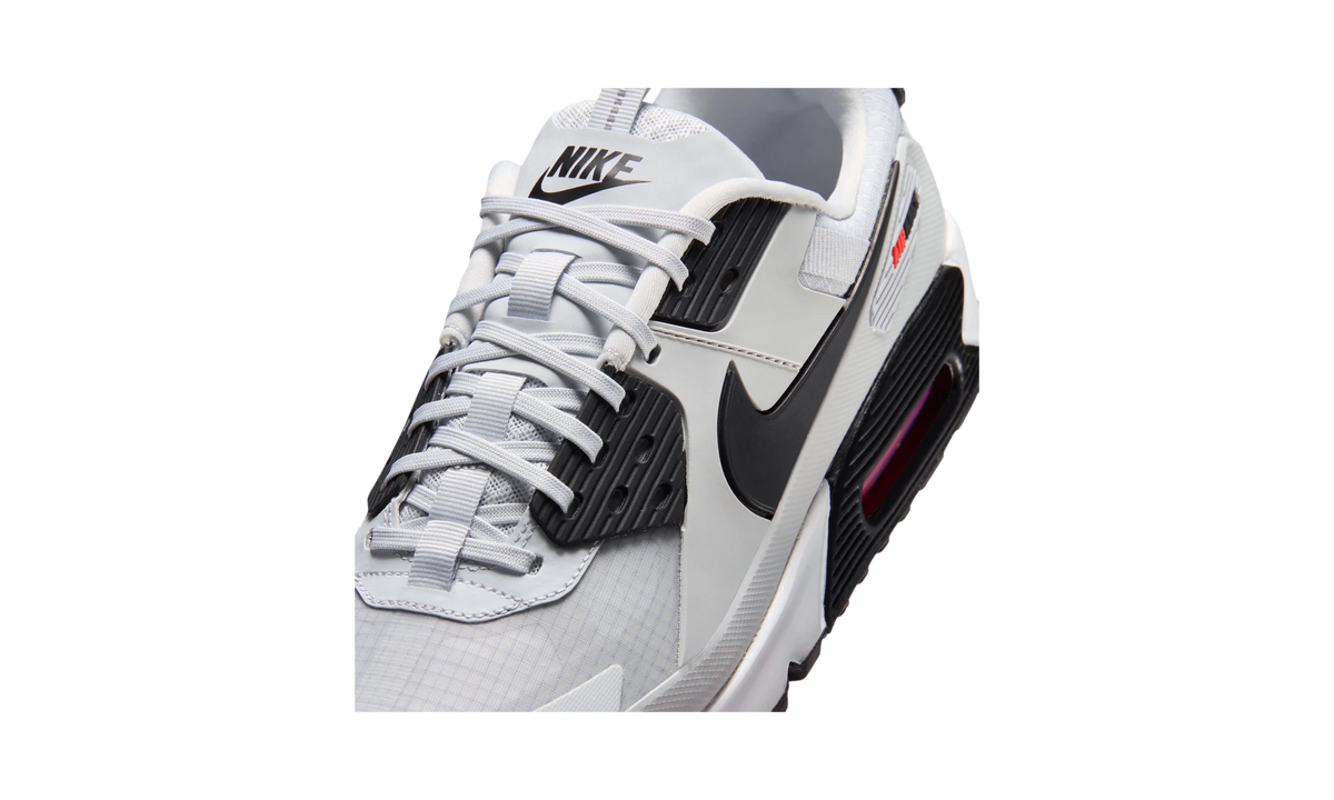 Overkicks - Nike Air Max 90 Drift Pure Platinum/Bright Crimson/Black (IV5758-043) - detalle lateral interior