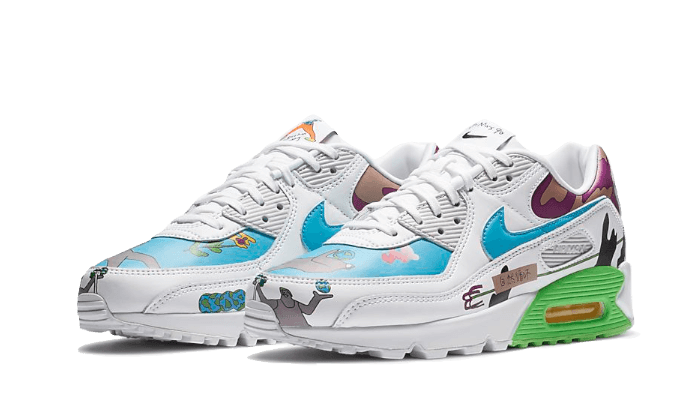 Overkicks - Nike Air Max 90 Flyleather Ruohan Wang (CZ3992-900) - vista trasera