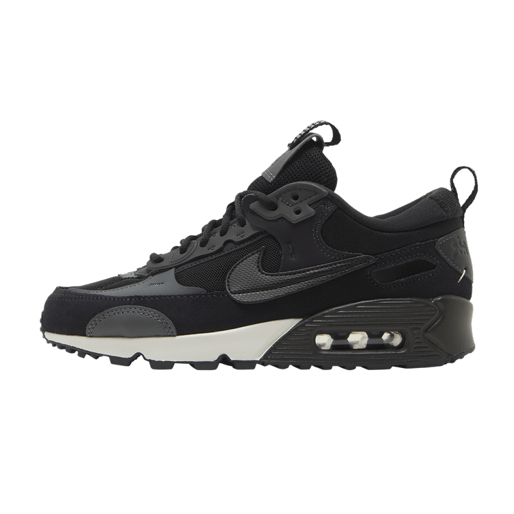 Overkicks - Nike Air Max 90 Futura Black (Women's) (DM9922-003) - vista lateral