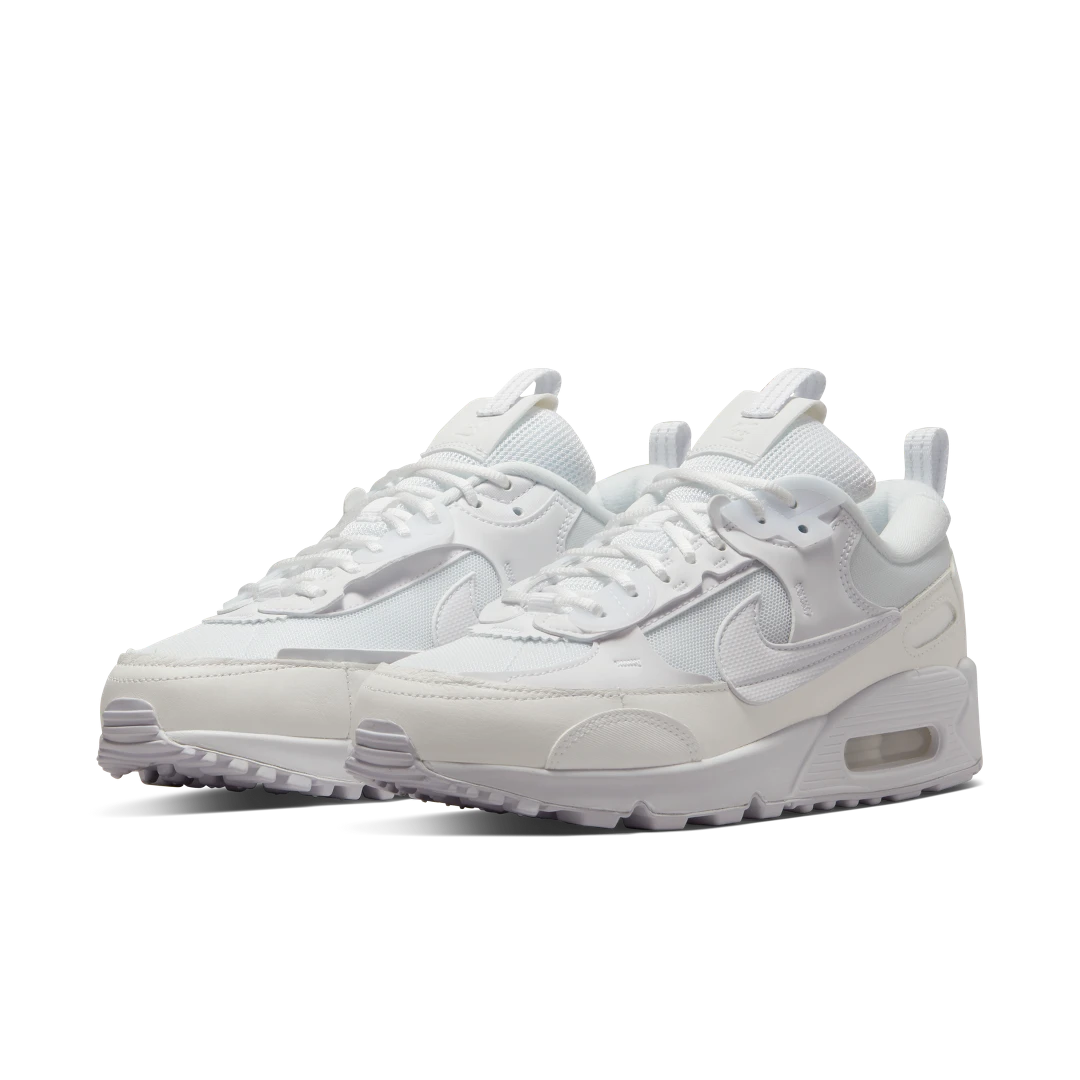 Overkicks - Nike Air Max 90 Futura Triple White (DM9922-101) - vista trasera