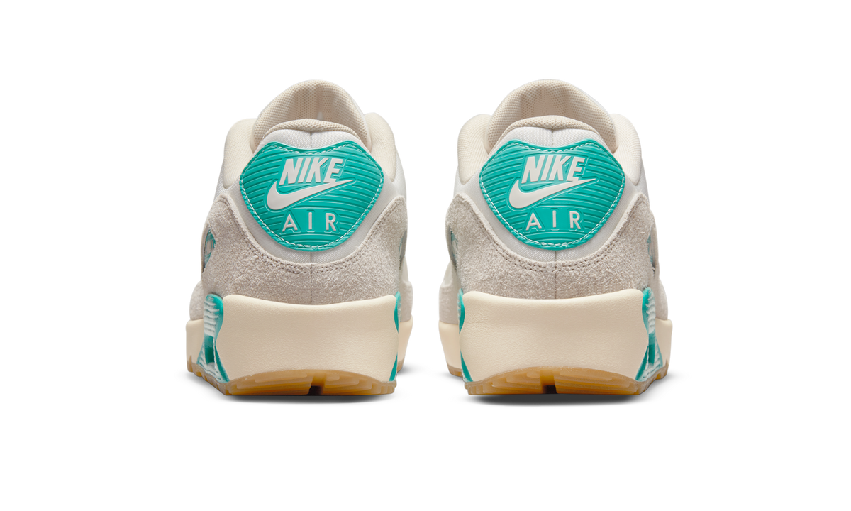 Overkicks - Nike Air Max 90 Golf Sail Washed Teal (DO6492-141) - detalle talón