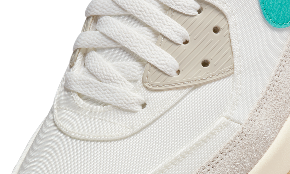 Overkicks - Nike Air Max 90 Golf Sail Washed Teal (DO6492-141) - detalle lateral interior
