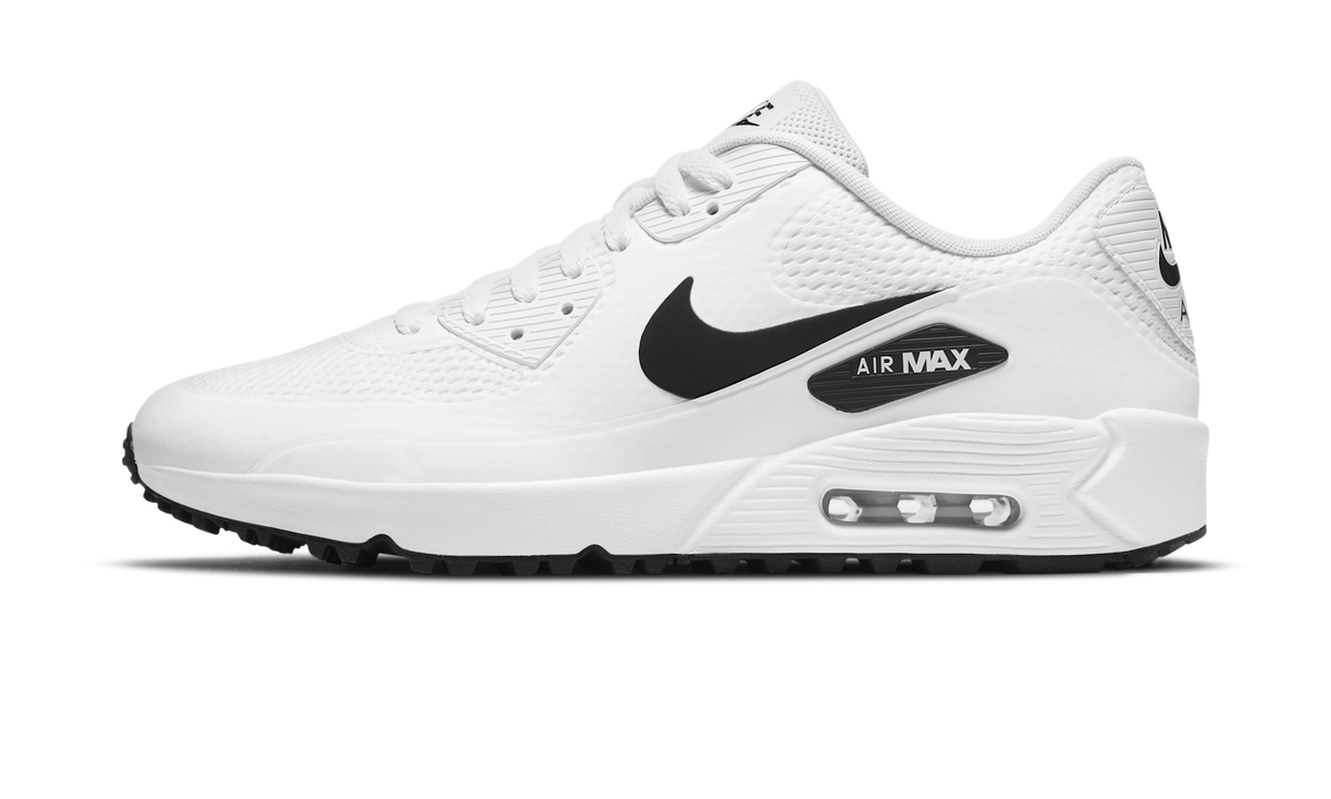 Overkicks - Nike Air Max 90 Golf White Black (CU9978-101) - vista lateral
