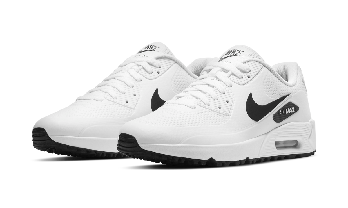 Overkicks - Nike Air Max 90 Golf White Black (CU9978-101) - vista trasera