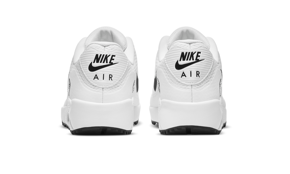 Overkicks - Nike Air Max 90 Golf White Black (CU9978-101) - detalle talón