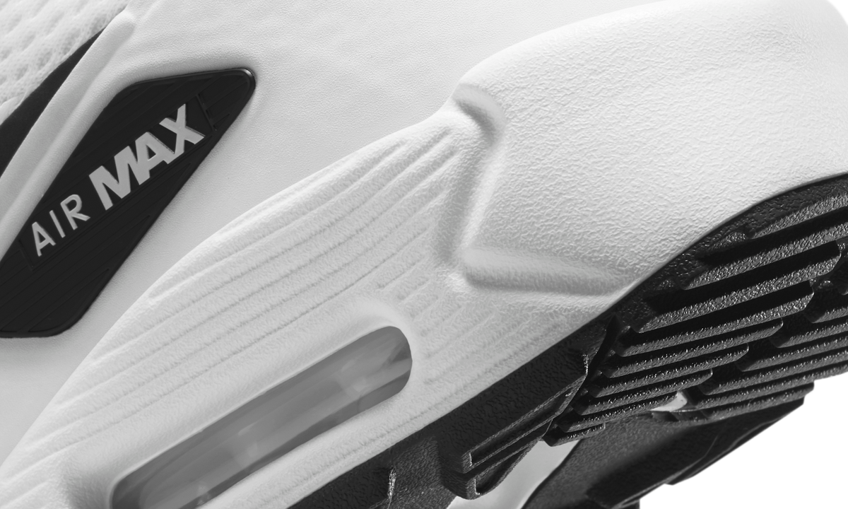 Overkicks - Nike Air Max 90 Golf White Black (CU9978-101) - detalle