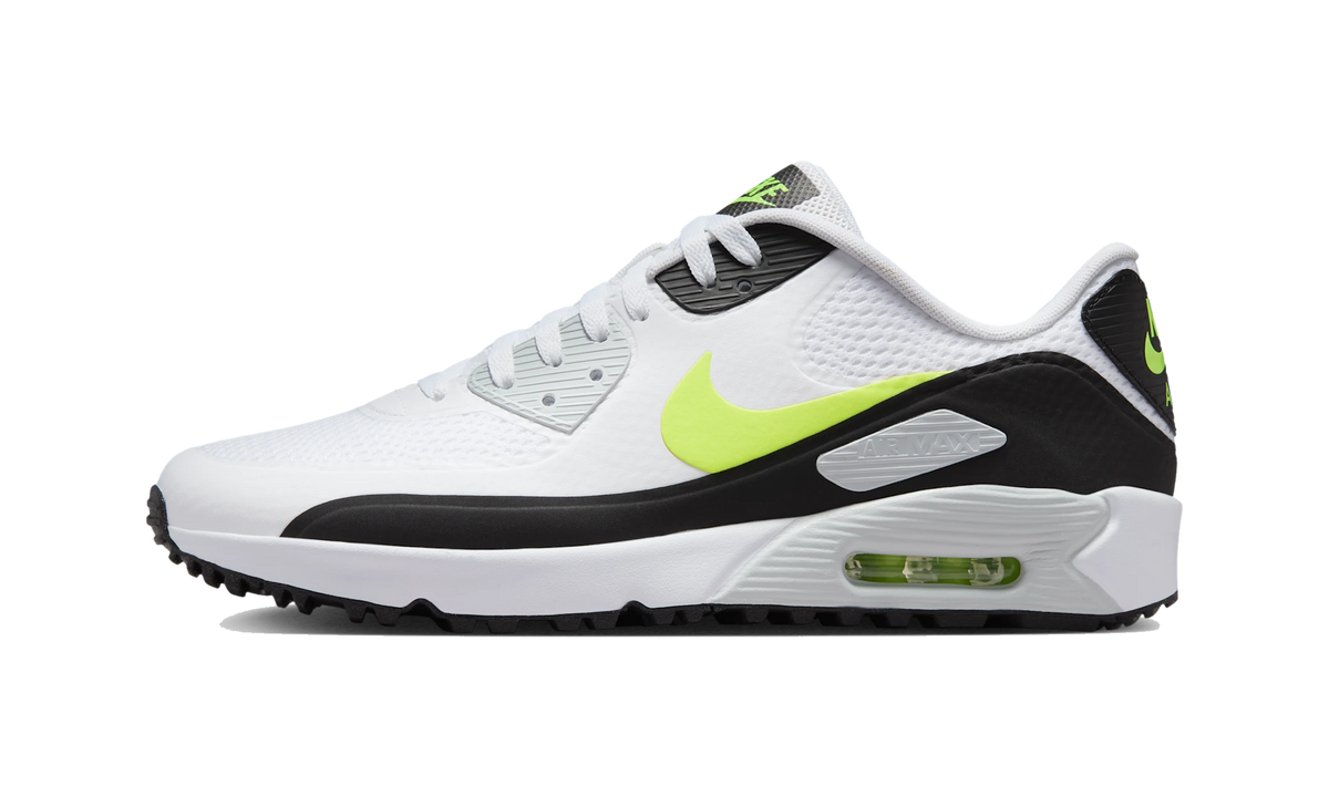 Overkicks - Nike Air Max 90 Golf White Hot Lime (HV9305-103) - vista lateral