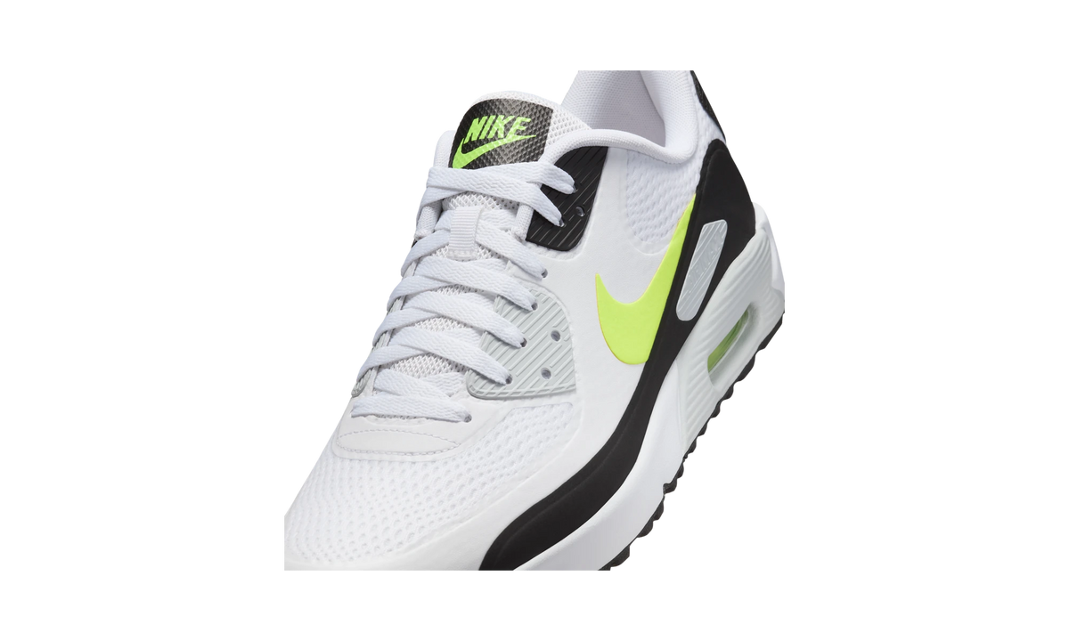 Overkicks - Nike Air Max 90 Golf White Hot Lime (HV9305-103) - detalle lateral interior
