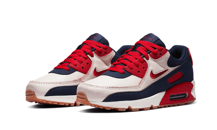 Overkicks - Nike Air Max 90 Home & Away Red (CJ0611-101) - vista trasera