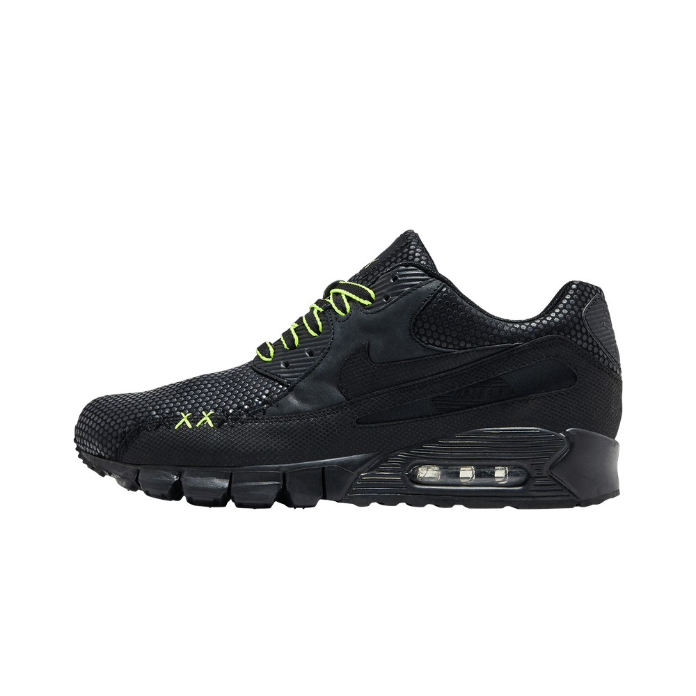 Overkicks - Nike Air Max 90 Kaws White Volt (3461) - vista lateral