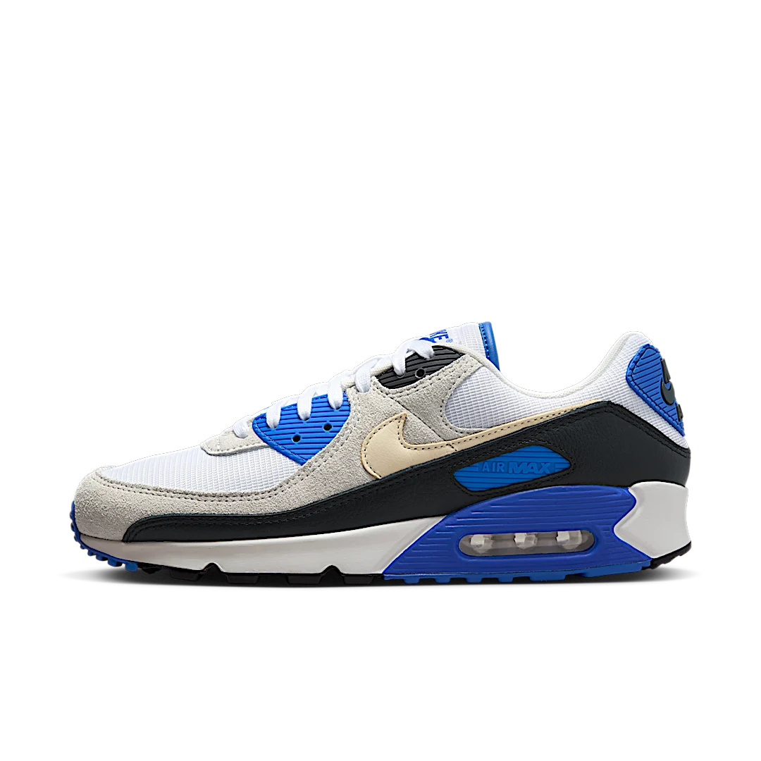 Overkicks - Nike Air Max 90 Khaki Racer Blue (HF3449-100) - vista lateral