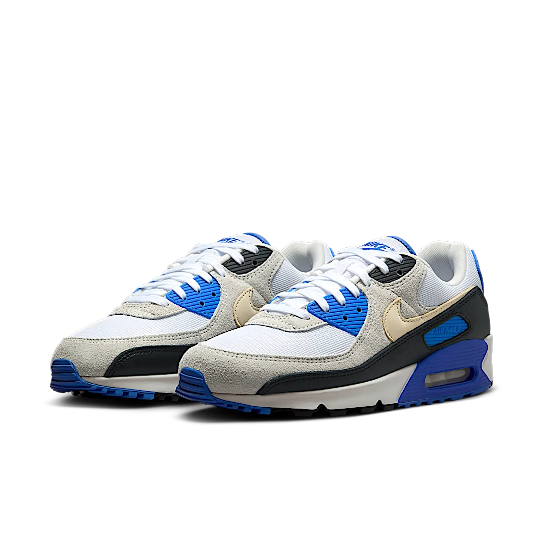 Overkicks - Nike Air Max 90 Khaki Racer Blue (HF3449-100) - vista trasera