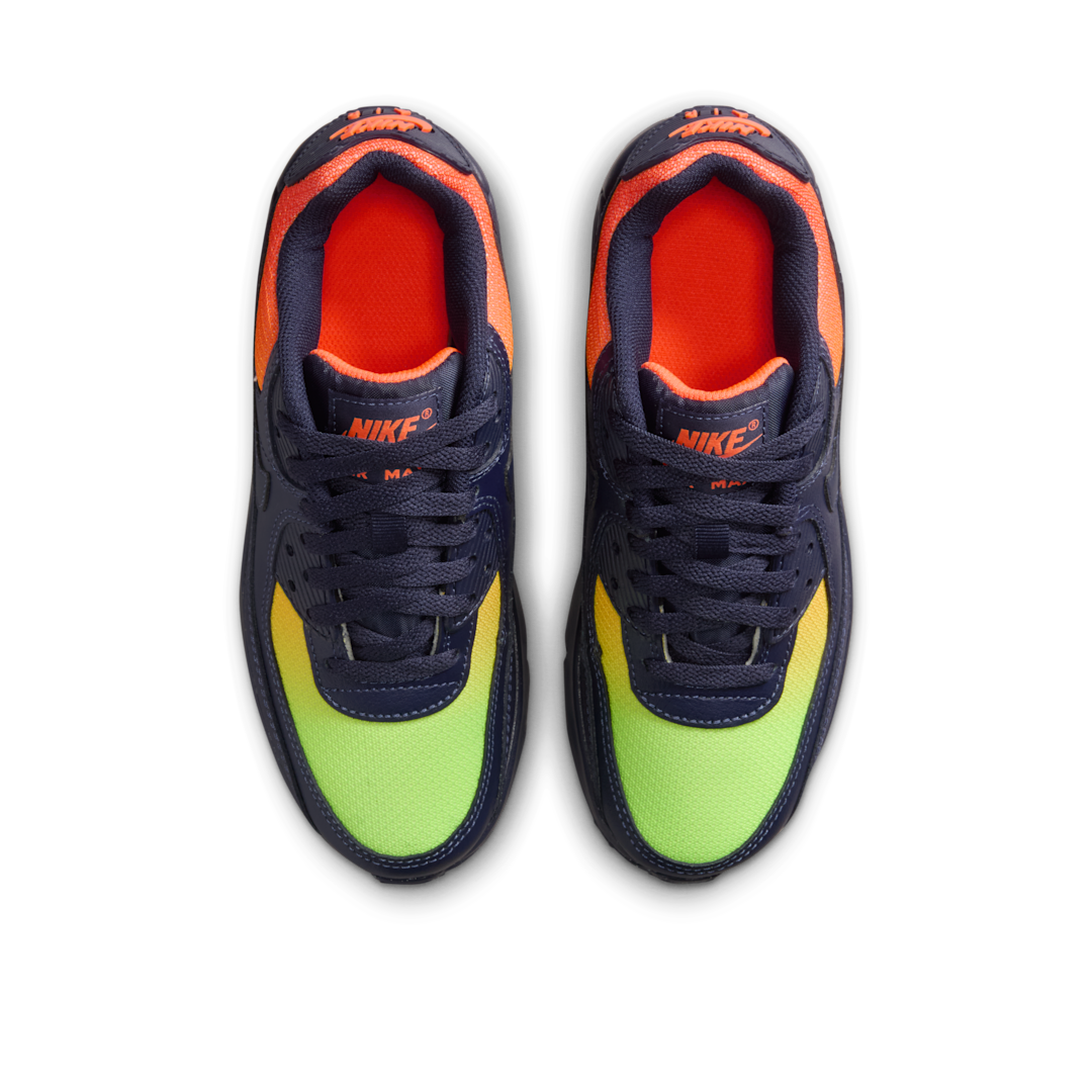 Overkicks - Nike Air Max 90 LTR Lemon Venom Blackened Blue (GS) (CD6864-701) - imagen 3