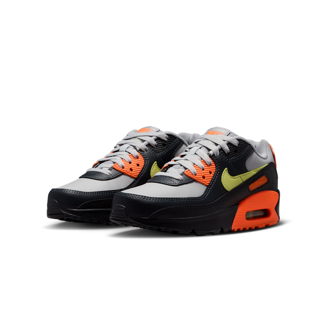 Overkicks - Nike Air Max 90 LTR Light Smoke Grey Hyper Crimson (CD6864-033) - vista trasera