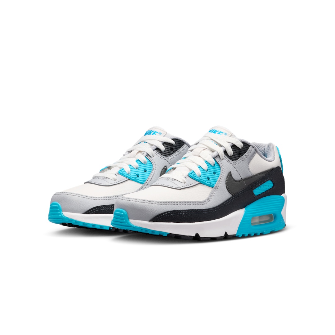 Overkicks - Nike Air Max 90 LTR Platinum Tint Blue Lightning (CD6864-034) - vista trasera