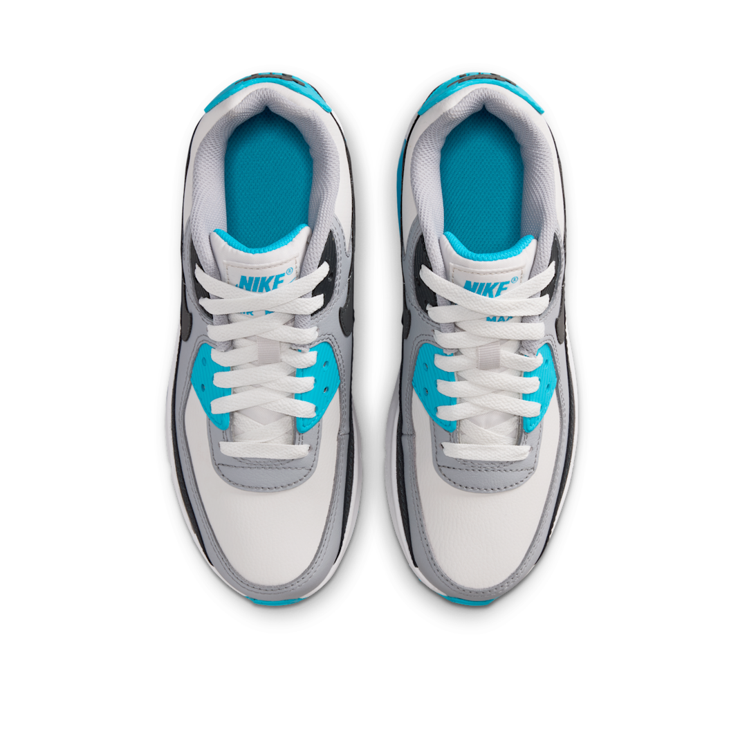 Overkicks - Nike Air Max 90 LTR Platinum Tint Blue Lightning (CD6864-034) - par completo