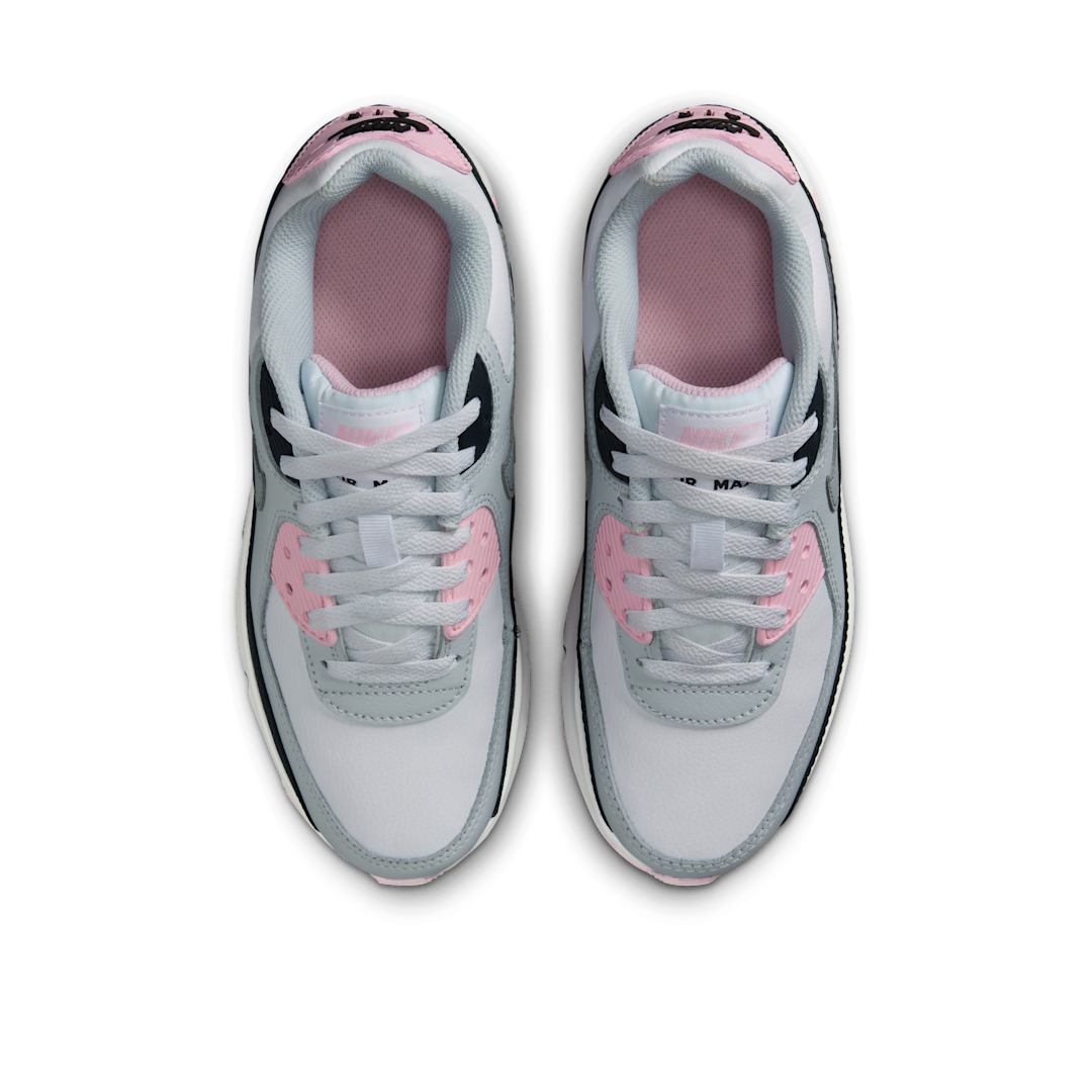 Overkicks - Nike Air Max 90 LTR White Pink Foam Armory Navy Wolf Grey (CD6864-134) - par completo