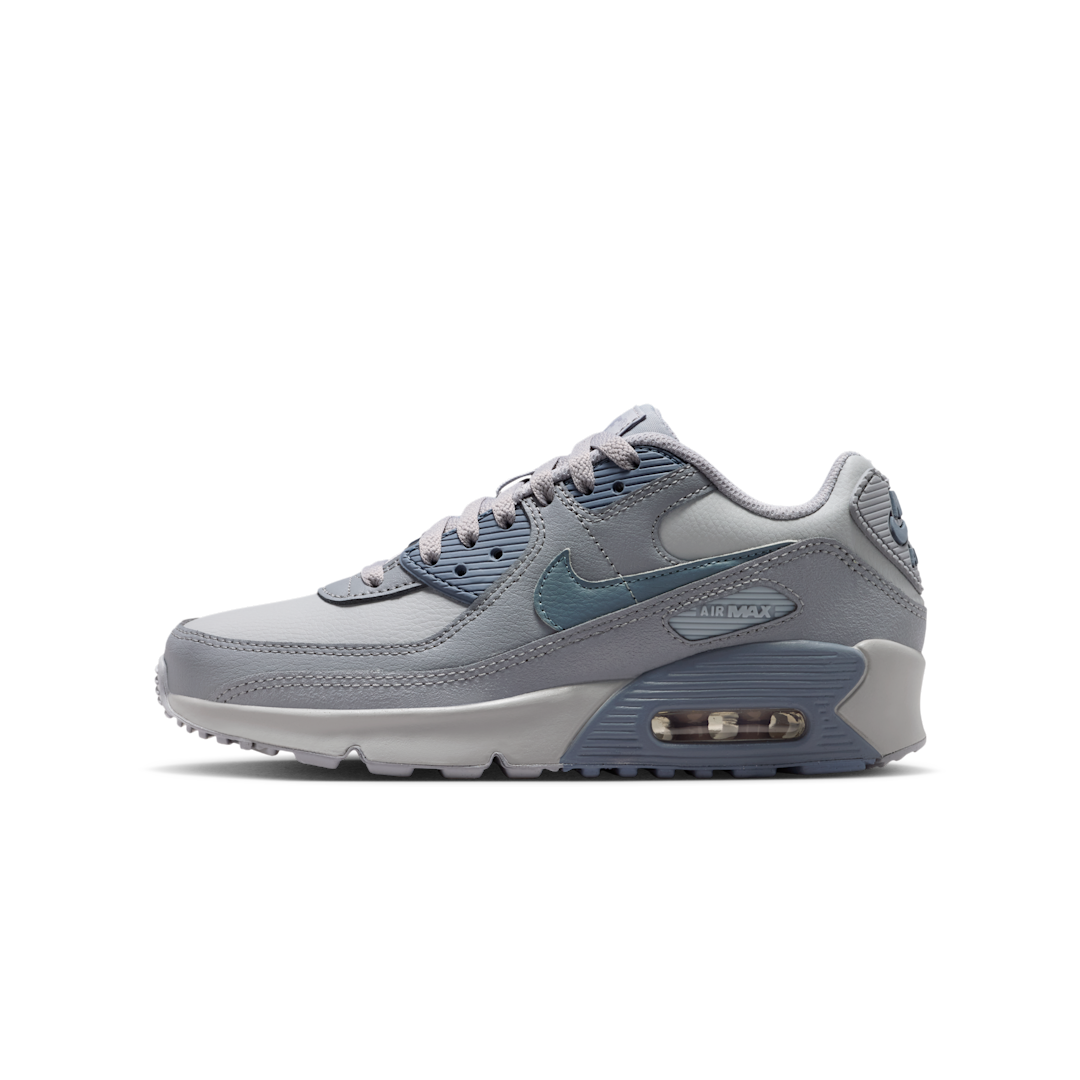 Overkicks - Nike Air Max 90 LTR Wolf Grey Stealth Armory Blue (CD6864-032) - vista lateral