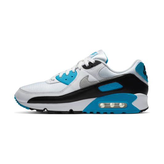 Overkicks - Nike Air Max 90 Laser Blue (2020) (CJ6779-100) - vista lateral